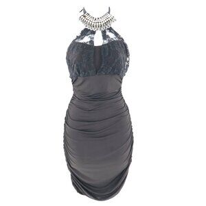 Symphony Embellished Dress Womens S Black Pin Up Witchy Goth Whimsigoth Coquette